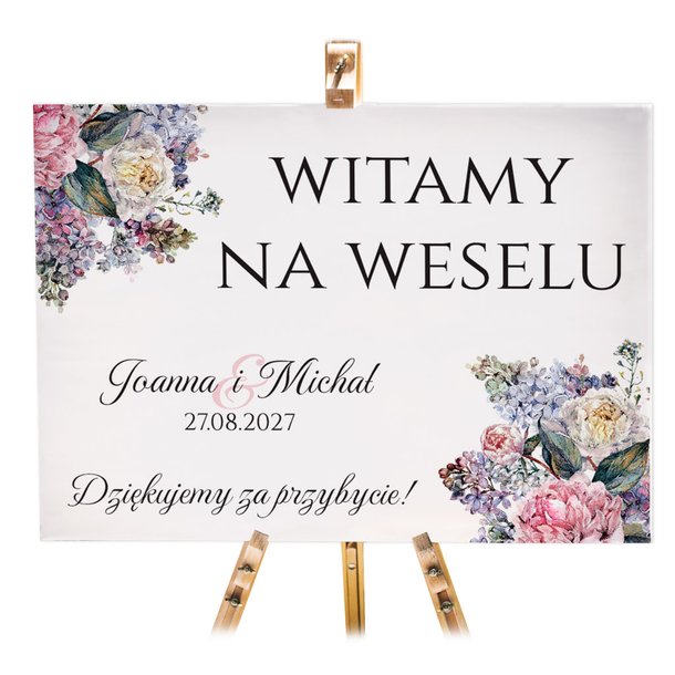 Tablica powitalna 50x70cm POZIOM - Ariana
