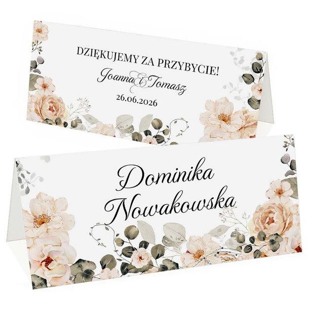 Winietki na stół - Milana