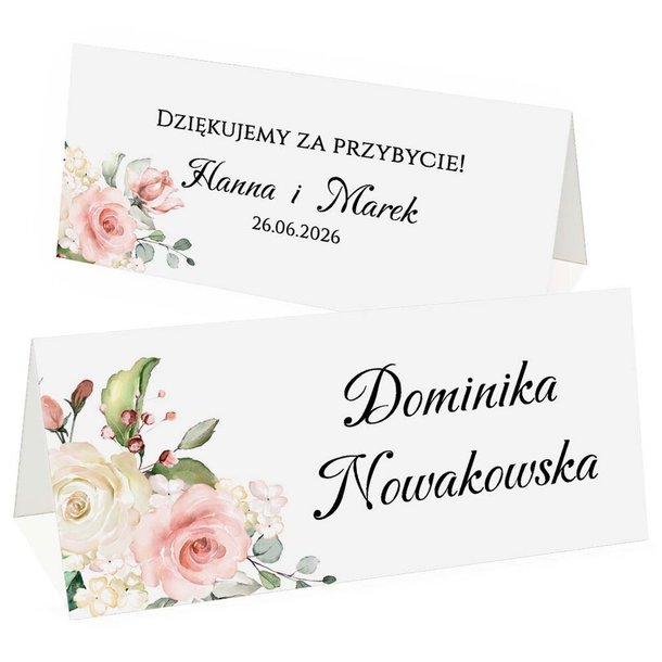 Winietki na stół - Oliwia