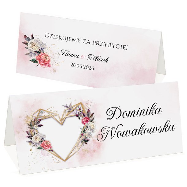 Winietki na stół Dalia