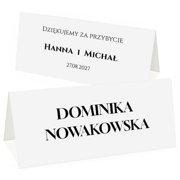 Winietki na stół - Dakota