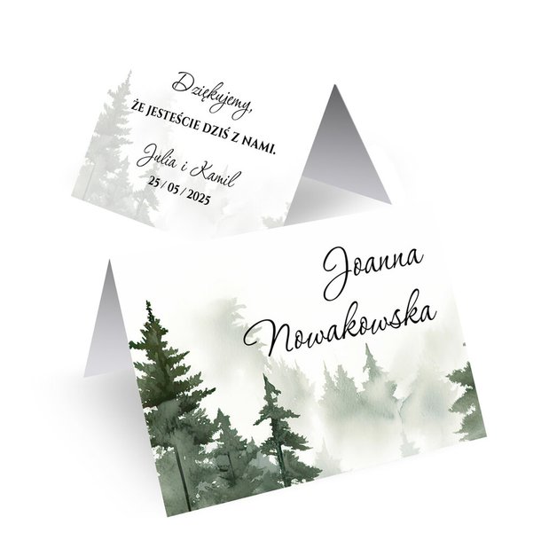 Winietki ślubne na stół - Daniela
