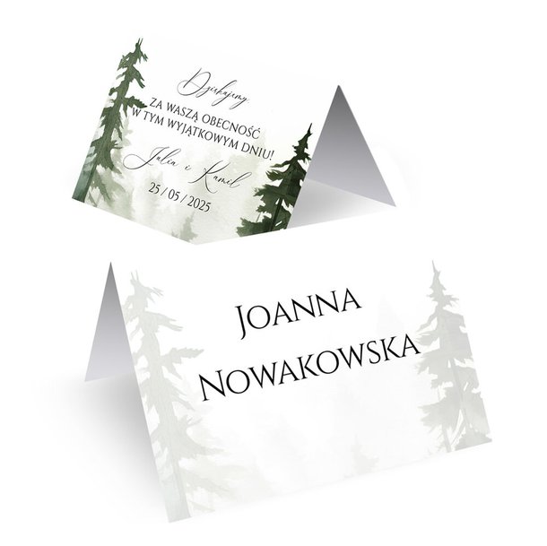 Winietki ślubne na stół - Daniela