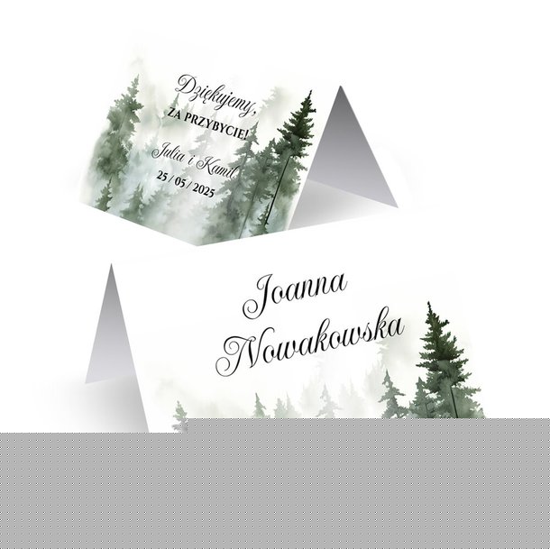 Winietki ślubne na stół - Daniela