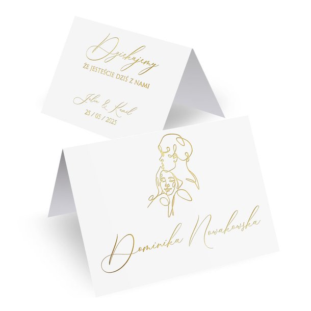 Złocone winietki Freja