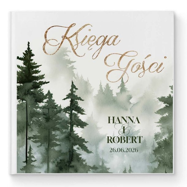 Księga gości weselnych - białe/czarne karty - Daniela