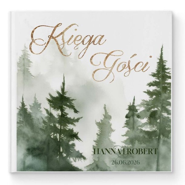Księga gości weselnych - białe/czarne karty - Daniela