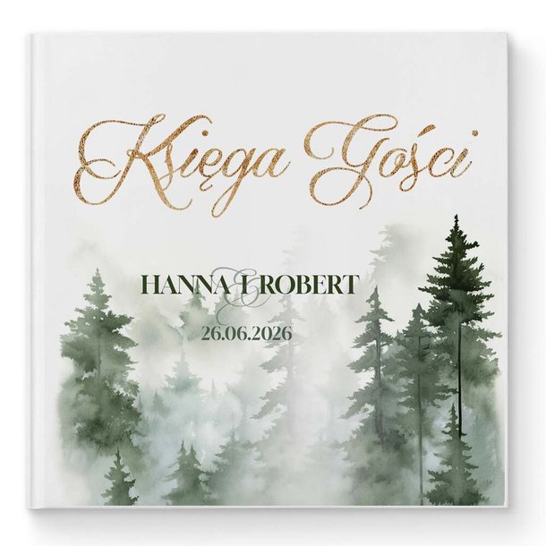 Księga gości weselnych - białe/czarne karty - Daniela