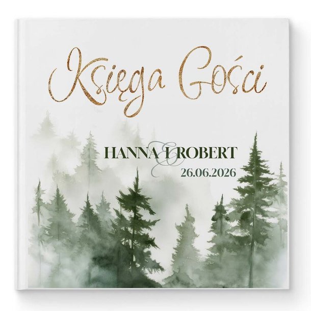Księga gości weselnych - białe/czarne karty - Daniela