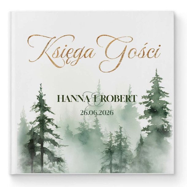 Księga gości weselnych - białe/czarne karty - Daniela