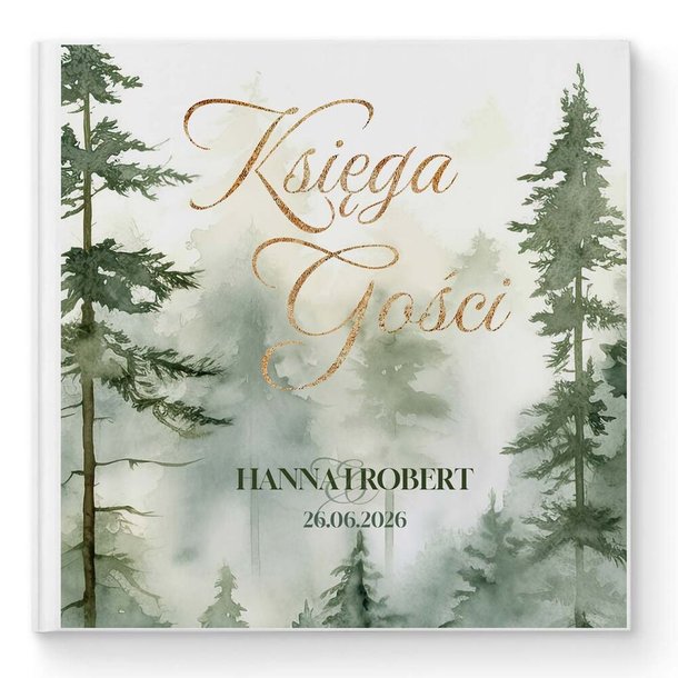 Księga gości weselnych - białe/czarne karty - Daniela