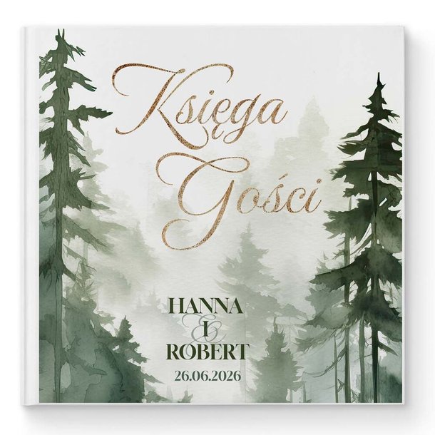 Księga gości weselnych - białe/czarne karty - Daniela