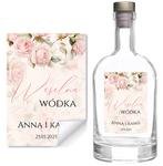 Naklejki na wódkę weselną 8szt - Diana