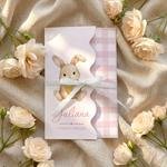 Zaproszenia na Chrzest falowane - Kiara