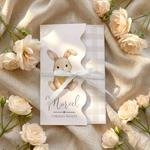 Zaproszenia na Chrzest falowane - Kiara