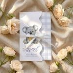 Zaproszenia na Chrzest falowane - Kiara