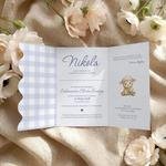 Zaproszenia na Chrzest falowane - Kiara