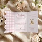 Zaproszenia na Chrzest falowane - Kiara