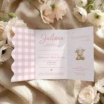 Zaproszenia na Chrzest falowane - Kiara