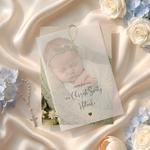 Zaproszenia na chrzest kalka ze zdjęciem - Maura