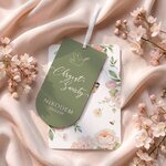 Zaproszenia na chrzest z ozdobnym wycięciem ze wstążką - Floris