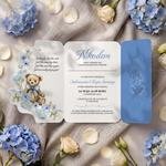 Zaproszenia na chrzest z ozdobnym wycięciem - Mia