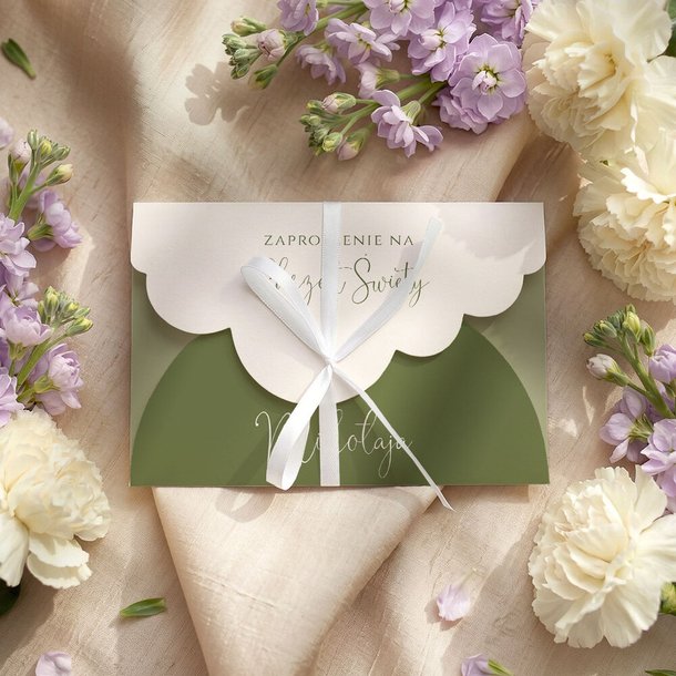 Zaproszenia na chrzest wycięcie w chmurkę - Rumi