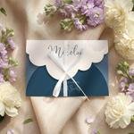 Zaproszenia na chrzest wycięcie w chmurkę - Rumi