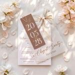 Zaproszenia na chrzest z kalką - Louise