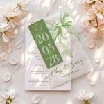 Zaproszenia na chrzest z kalką - Louise