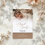 Zaproszenia na chrzest ze zdjęciem - Arleta