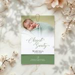 Zaproszenia na chrzest ze zdjęciem - Arleta