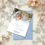 Zaproszenia na chrzest ze zdjęciem - Arleta