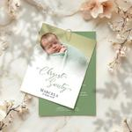 Zaproszenia na chrzest ze zdjęciem - Arleta