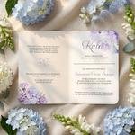 Zaproszenia na chrzest z zawieszką w kształcie serduszka - Bessie