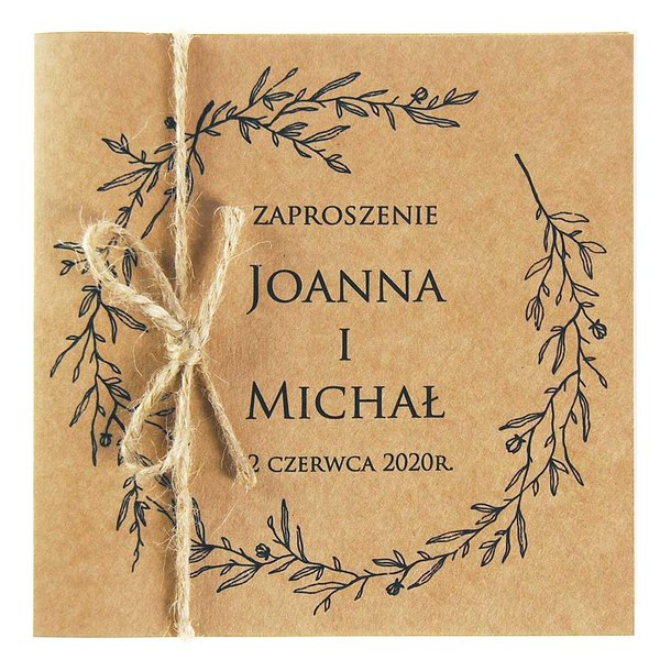 Zaproszenia Ślubne Eko Nastia