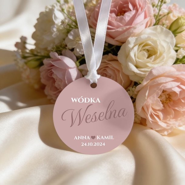 Zawieszki okrągłe na alkohol 8szt - Penelopa - Nancy - Ariela