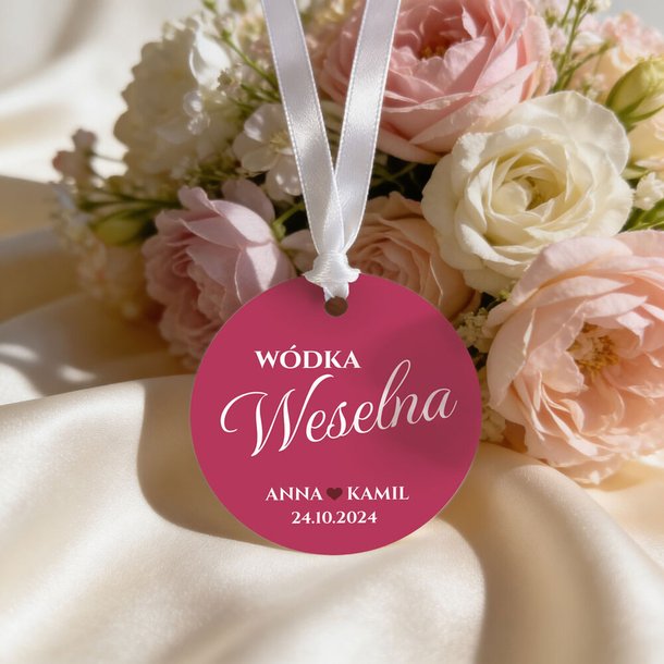 Zawieszki okrągłe na alkohol 8szt - Penelopa - Nancy - Ariela