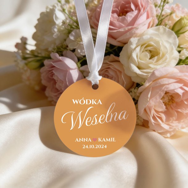 Zawieszki okrągłe na alkohol 8szt - Penelopa - Nancy - Ariela