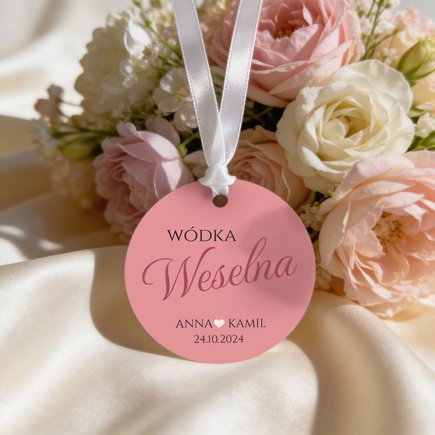 Zawieszki okrągłe na alkohol 8szt - Penelopa - Nancy - Ariela