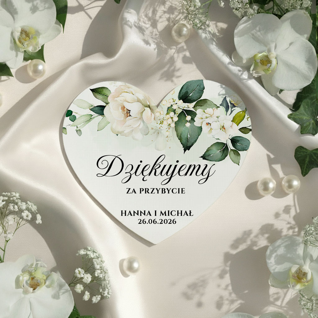 Podziękowania dla gości magnesy - Julia