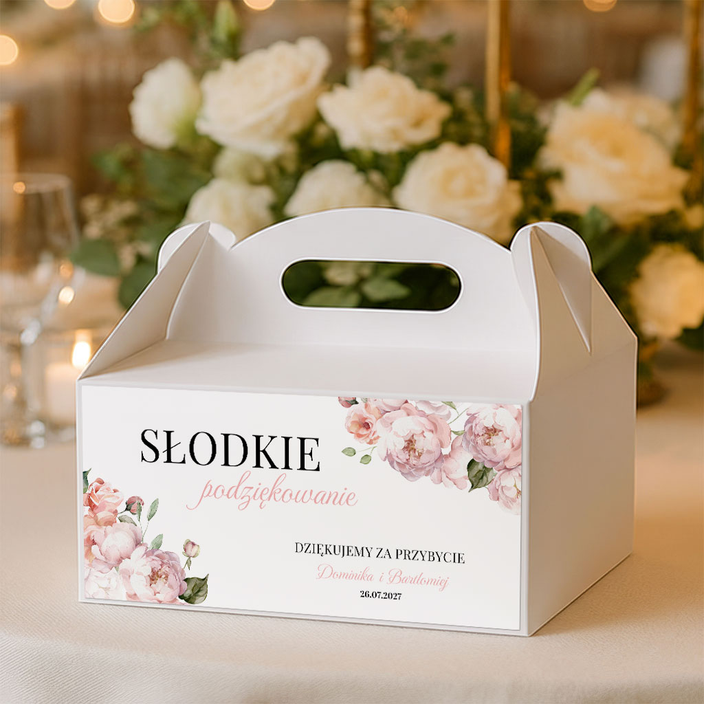 Naklejki na pudełka na ciasto 3 szt. - Milana