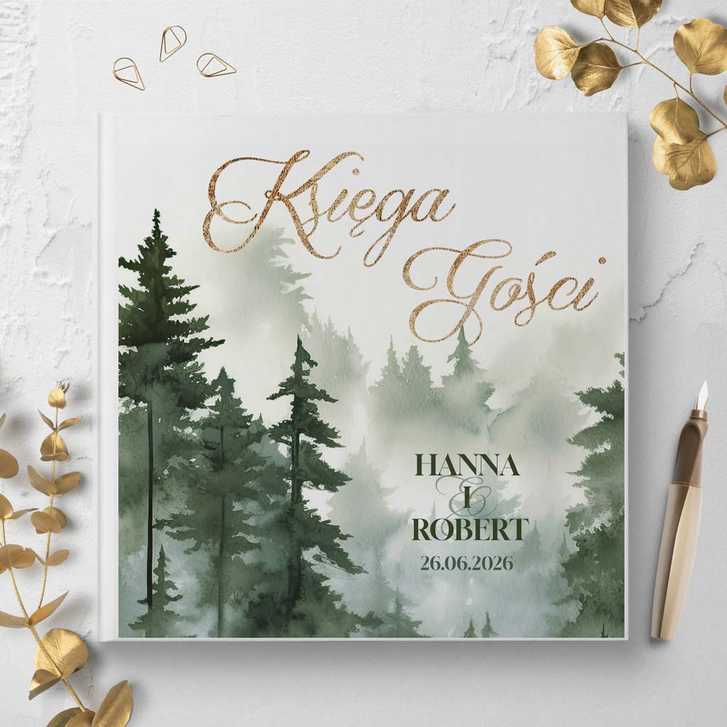 Księga gości weselnych - białe/czarne karty - Daniela