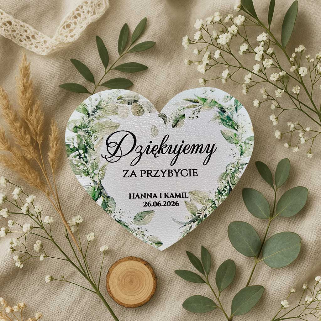 Magnesy z podziękowaniem - Gipsówka