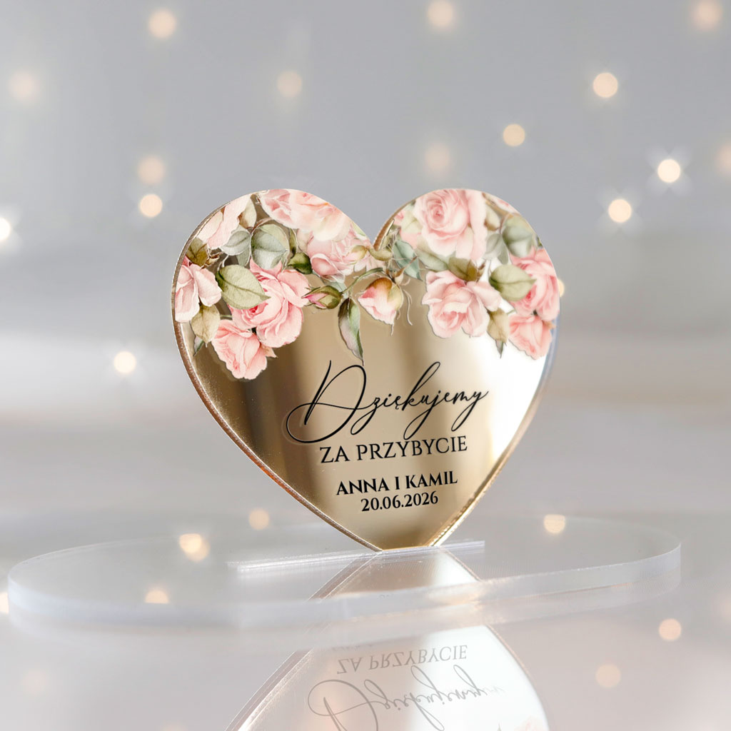 Magnesy lustrzane z podziękowaniem - Iris