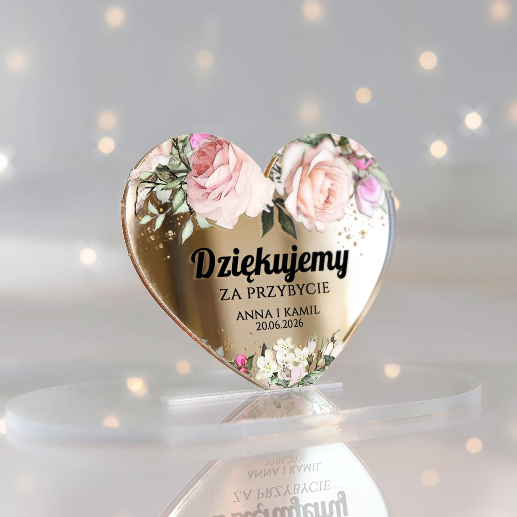 Magnesy lustrzane z podziękowaniem - Irma