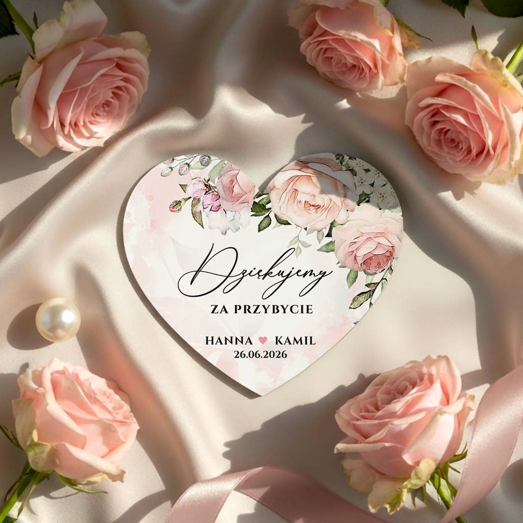 Magnesy z podziękowaniem - Rose