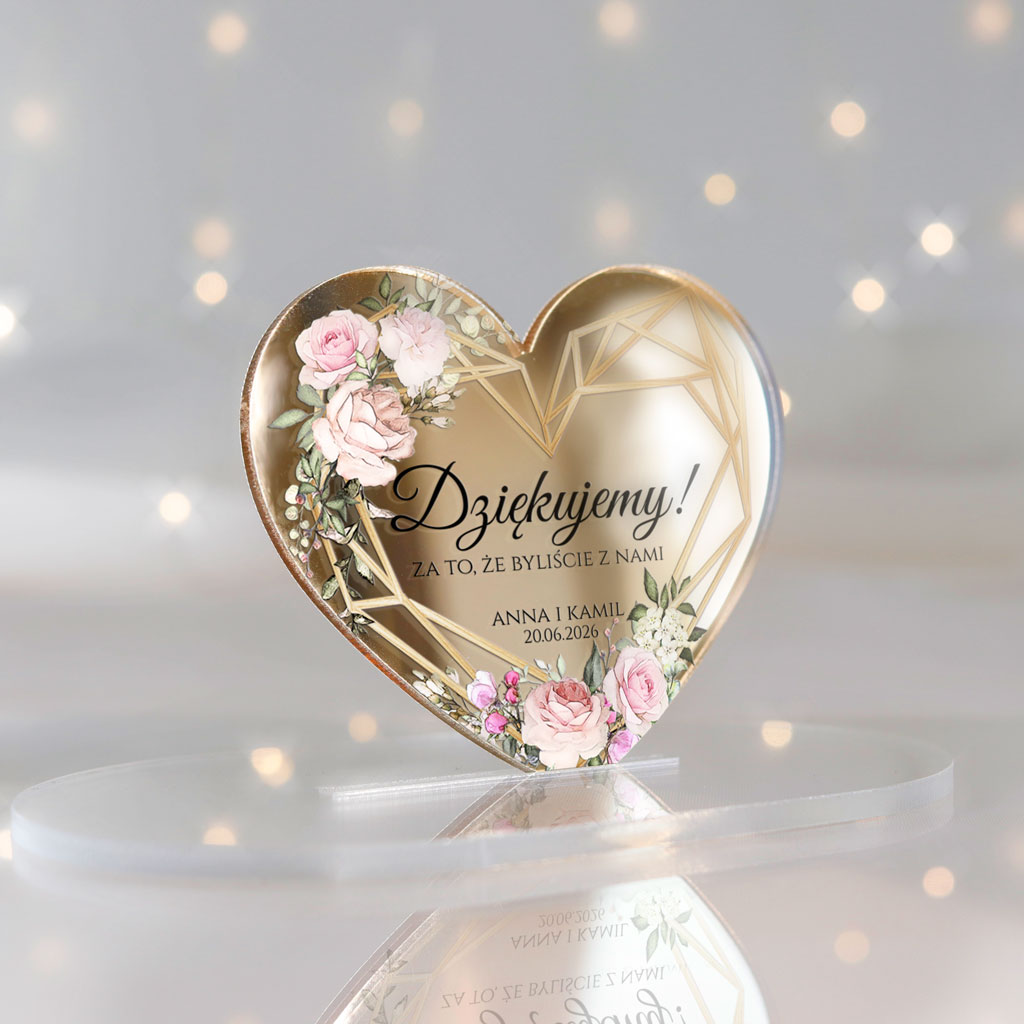 Magnesy lustrzane z podziękowaniem - Ariana2