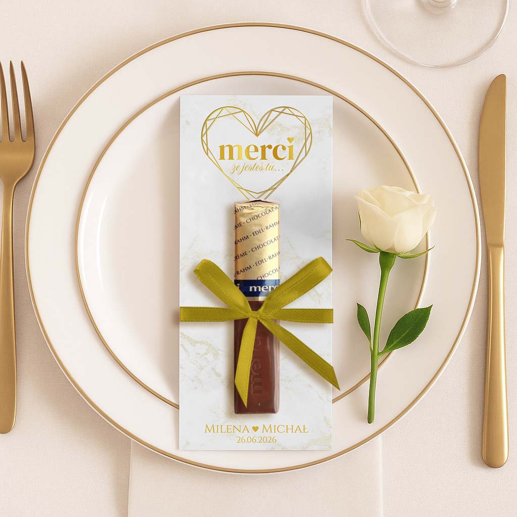 Podziękowania MERCI - Marmurkowa