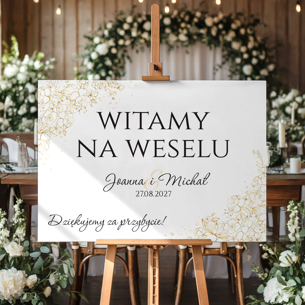 Tablica powitalna 50x70cm POZIOM - Ariana3